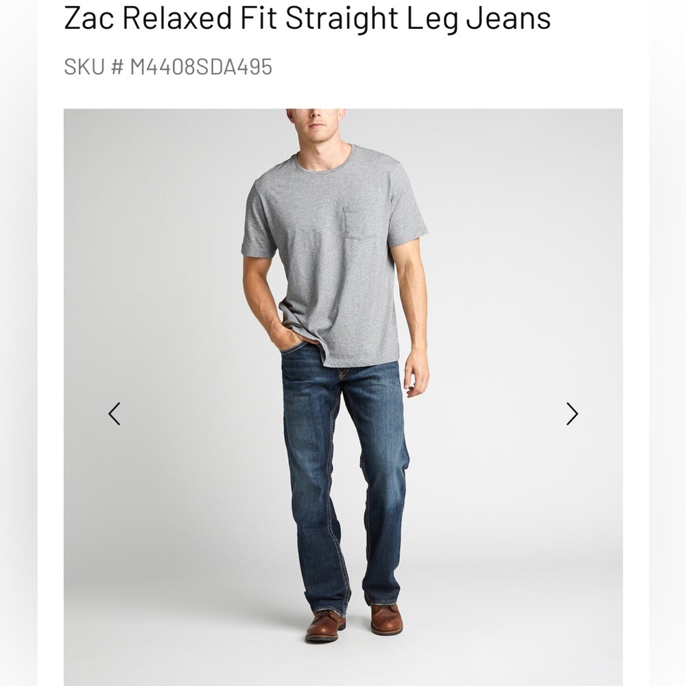 Men’s silver jeans- “Zac”